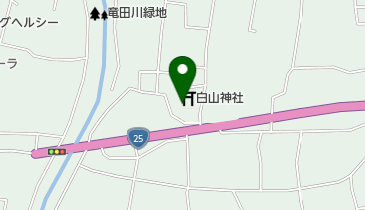 白山神社の地図画像