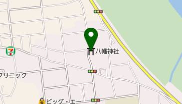 八幡神社の地図画像