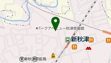 秋津神社の地図画像