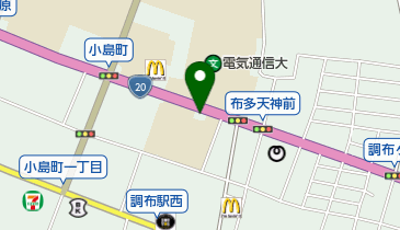 稲荷神社の地図画像