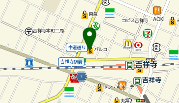 吉祥寺ふるぎ市場 吉祥寺パルコ店の地図画像