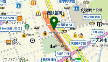 マネードクタープレミア 福岡三越店の地図画像