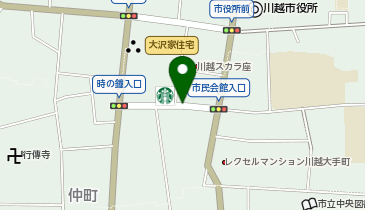 glanta(グレンタ) 川越 鐘つき通り店の地図画像