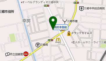 江戸前天丼はま田 三郷中央店の地図画像