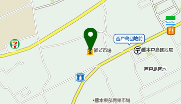 鮮ど市場 東部店の地図画像