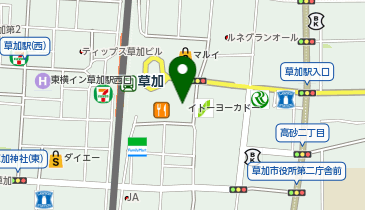 アエナ 草加アコス店の地図画像