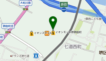 bb.q OLIVE CHICKEN cafe(バーベキュー オリーブ キッチン カフェ) イオンモール堺鉄砲町店の地図画像
