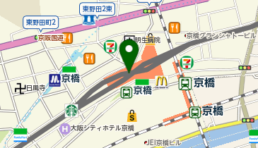 USAGI ONLINE STORE(ウサギ オンライン ストア) 京阪モール京橋店の地図画像