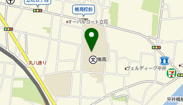 東京都立橘高等学校の地図画像