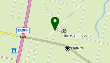 旧草軽電鉄北軽井沢駅駅舎の地図画像