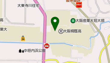 大阪桐蔭高等学校 東館の地図画像