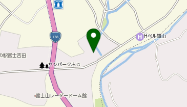 富士吉田市温泉スタンドの地図画像