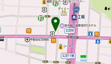 スマホスピタル 江坂店の地図画像