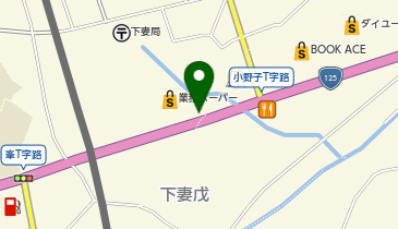 餃子の雪松 下妻店の地図画像