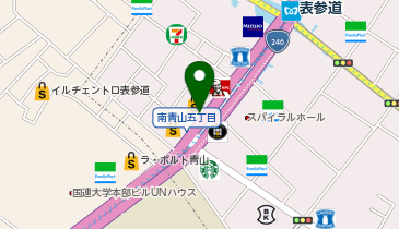 ラヴィ・ファクトリー 東京表参道スタジオの地図画像