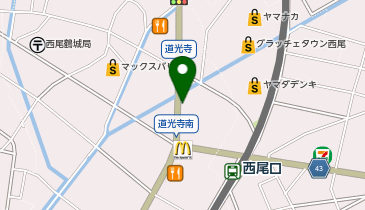 カナルペイント 西尾店の地図画像