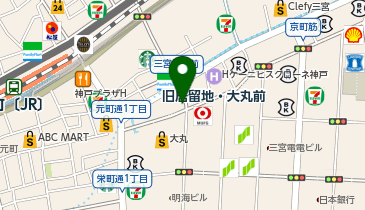 ヒルズアヴェニュー 神戸元町店の地図画像