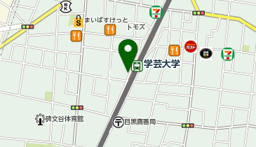 WORK COURT(ワーク コート) 学芸大学の地図画像