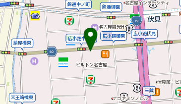 米屋の手づくりおにぎり 多司 広小路伏見店の地図画像