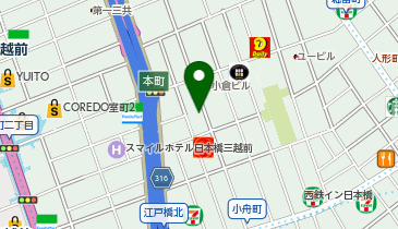 東京音楽堂 日本橋の地図画像