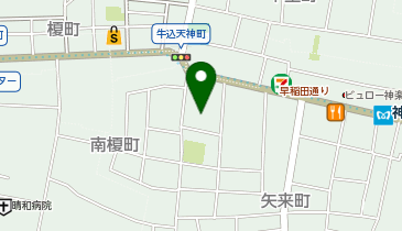 神楽坂・光鱗亭ギャラリーの地図画像