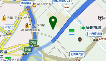 銀座郵便局 郵便集荷の地図画像