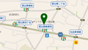 グランドヒルズ恵比寿の地図画像