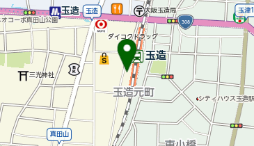 四天王寺たまつくり苑の地図画像