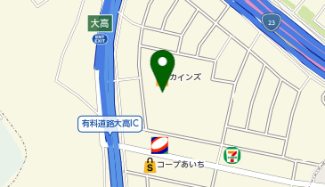 本間獣医科医院 カインズ名古屋大高病院の地図画像