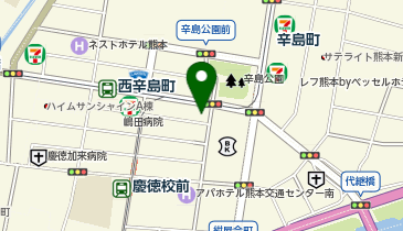 香辛喫茶 Lion curry(ライオン カレー) 辛島店の地図画像