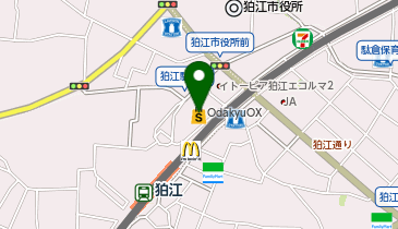 狛江エコルマホールの地図画像