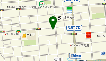 横綱とんかつ どすこい田中の地図画像