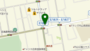 ジャクソンビル バーガースタンド 円山店の地図画像