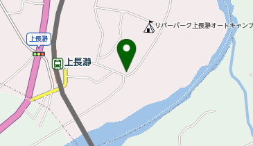 カヌーテラフティングの地図画像