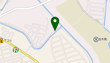 別所雨水ポンプ場の地図画像