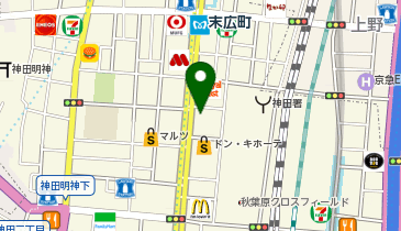 秋葉原トークライブ BAR from scratch(バー フロム スクラッチ)の地図画像