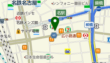 エステサロンBSS 名駅店の地図画像