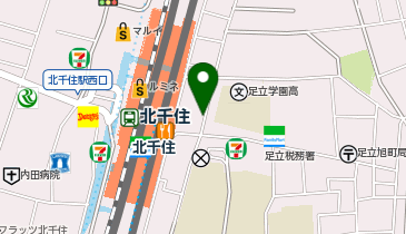 ファイテンショップ 北千住東口店の地図画像