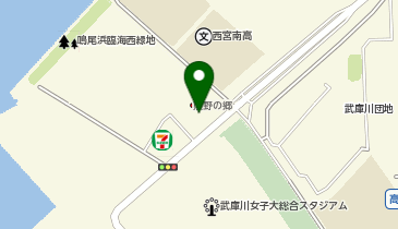 鳴尾浜温泉 熊野の郷の地図画像