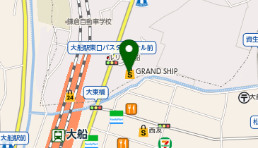 日能研 大船校の地図画像