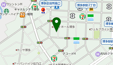 もつ鍋 ながまさ 博多本店の地図画像