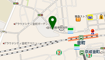 金町自動車教習所の地図画像