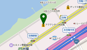 ニンジャ☆パーク アクアシティお台場店の地図画像