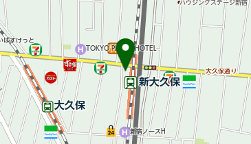 しんおおくぼ チカバの地図画像