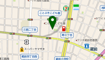 もしもしのほし蔵前保育園の地図画像