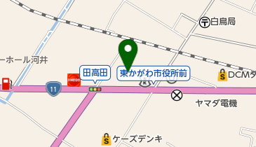 東かがわ市交流プラザの地図画像