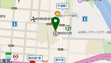 大阪府立桜和高等学校の地図画像