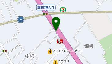 レッドバロン野田の地図画像