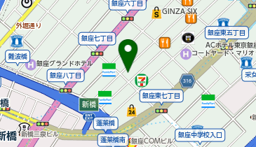 GINZA SPA 50(ギンザ スパ ゴーマル)の地図画像