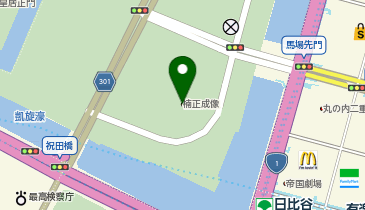 楠木正成像の地図画像